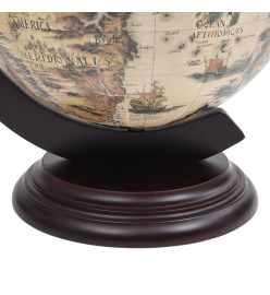 Support de vin globe de dessus de table Bois d'eucalyptus Blanc