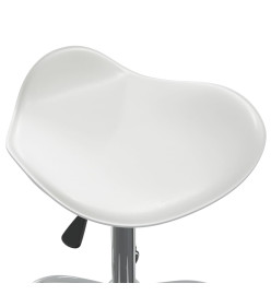 Tabouret de salon et spa Blanc Similicuir