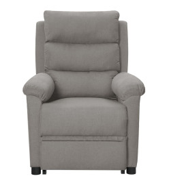 Fauteuil de massage inclinable Gris clair Tissu