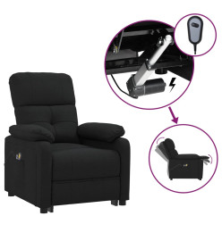 Fauteuil électrique de massage Noir Tissu