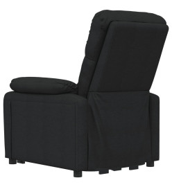 Fauteuil électrique de massage Noir Tissu