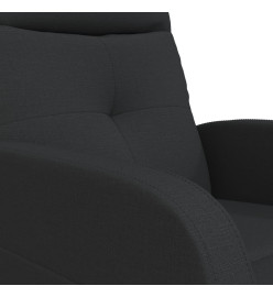 Fauteuil inclinable électrique Noir Tissu