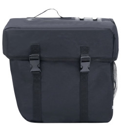 Sac de vélo double pour porte-bagages étanche 35 L Noir