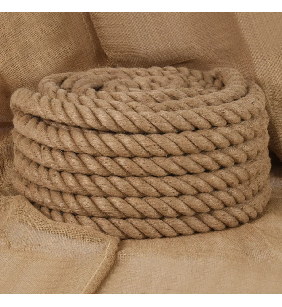 Corde de jute 10 m de long 40 mm d'épaisseur