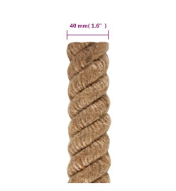 Corde de jute 10 m de long 40 mm d'épaisseur