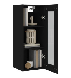 Armoire murale suspendue Noir 34,5x34x90 cm