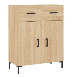 Buffet haut Chêne sonoma 69,5x34x180 cm Bois d'ingénierie