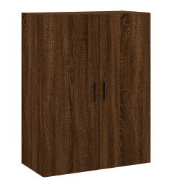 Armoire murale chêne marron 69,5x34x90 cm