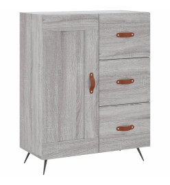 Buffet haut Sonoma gris 69,5x34x180 cm Bois d'ingénierie