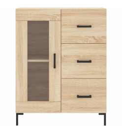 Buffet haut Chêne sonoma 69,5x34x180 cm Bois d'ingénierie