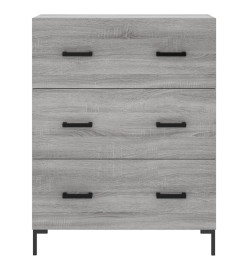 Buffet haut Sonoma gris 69,5x34x180 cm Bois d'ingénierie