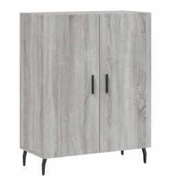 Buffet haut Sonoma gris 69,5x34x180 cm Bois d'ingénierie