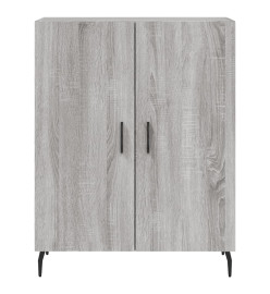 Buffet haut Sonoma gris 69,5x34x180 cm Bois d'ingénierie