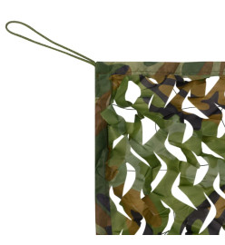 Filet de camouflage avec sac de rangement 5x7 m Vert