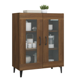 Buffet chêne marron 69,5x34x90 cm bois d'ingénierie