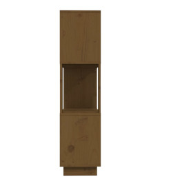 Bibliothèque/Cloison Marron miel 80x25x101 cm Bois massif