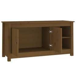 Meuble TV Marron miel 103x36,5x52 cm Bois de pin massif