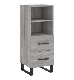 Buffet haut Sonoma gris 34,5x34x180 cm Bois d'ingénierie