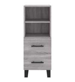 Buffet haut Sonoma gris 34,5x34x180 cm Bois d'ingénierie