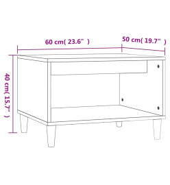 Table basse Chêne sonoma 60x50x40 cm Bois d'ingénierie