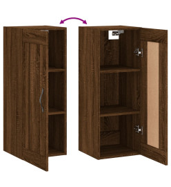 Armoire murale chêne marron 34,5x34x90 cm bois d'ingénierie