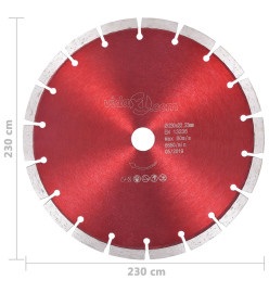 Disque de coupe diamanté Acier 230 mm