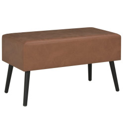 Table basse Marron foncé 80x40x46 cm Similicuir