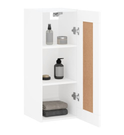 Armoire murale blanc 34,5x34x90 cm bois d'ingénierie