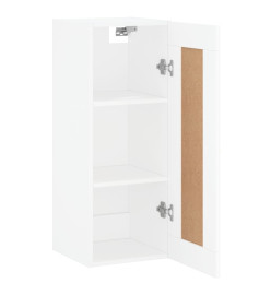 Armoire murale blanc 34,5x34x90 cm bois d'ingénierie