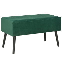 Banc avec tiroirs 80 cm Vert Velours