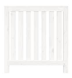 Cache-radiateur Blanc 79,5x19x84 cm Bois massif de pin