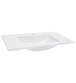 Lavabo encastré 800x460x130 mm SMC Blanc