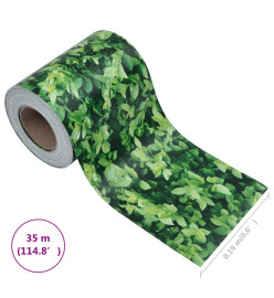 Écran d'intimité de jardin PVC 35x0,19 m Vert