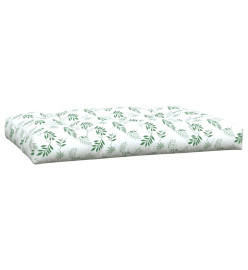 Coussins de palette 2 pcs motif de feuilles tissu