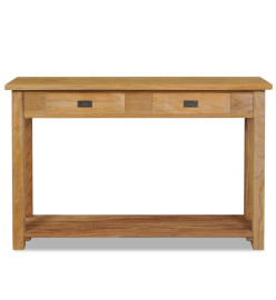 Table console teck massif 120x30x80 cm