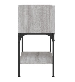 Tables de chevet 2 pcs sonoma gris 40,5x31x60 cm