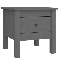 Table d'appoint Gris 40x40x39 cm Bois massif de pin