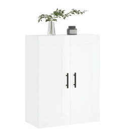 Armoire murale blanc brillant 69,5x34x90 cm bois d'ingénierie