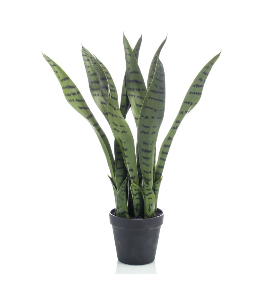 Emerald Plante artificielle Sansevieria 55 cm en pot