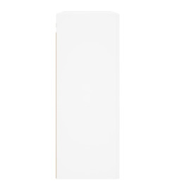 Armoires murales 2 pcs blanc bois d'ingénierie