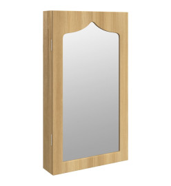 Armoire à bijoux avec miroir murale 37,5x10x67 cm