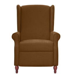 Fauteuil inclinable Marron Tissu