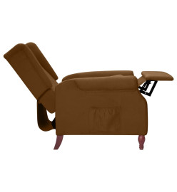 Fauteuil inclinable Marron Tissu