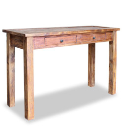 Table console Bois de récupération massif 123 x 42 x 75 cm