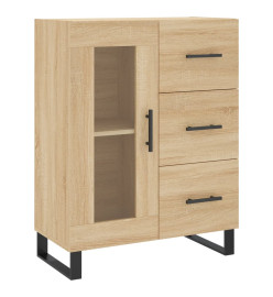 Buffet haut Chêne sonoma 69,5x34x180 cm Bois d'ingénierie