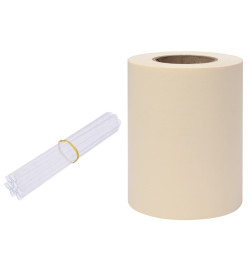 Écran d'intimité de jardin PVC 70x0,19 m Crème