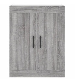 Buffet haut Sonoma gris 69,5x34x180 cm Bois d'ingénierie