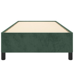 Cadre de lit Vert foncé 90x200 cm Velours