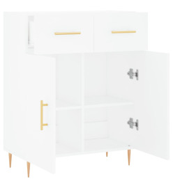 Buffet blanc 69,5x34x90 cm bois d'ingénierie