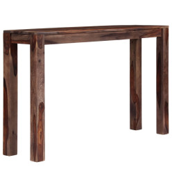 Table console Gris 120x30x76 cm Bois de Sesham massif